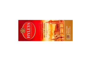 Чай черный мелкий цейлонский байховый Английский королевский Hyleys к/у 25х2г