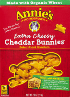 Annie's Homegrown Extra Cheesy Cheddar Bunnies Baked Snack Crackers