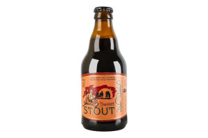 Пиво 0.33л 5.8% темное нефильтрованное неосветленное непастеризованное Sweet stout Saga бут