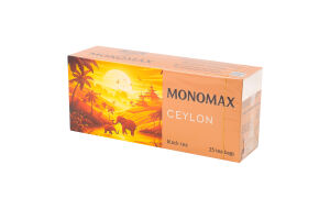 Чай чорний цейлонський байховий дрібний Ceylon Monomax к/у 25х2г
