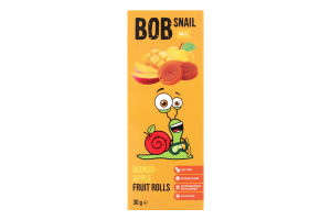 Конфеты фруктовые натуральные Манго-яблоко Bob Snail к/у 30г