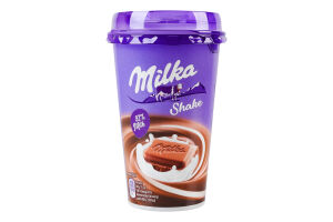 Коктейль молочный 1.1% ультрапастеризованный Шейк со вкусом шоколада Milka ст 200мл