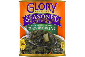 Glory Foods Seasoned Southern Style Turnip Greens with Diced Turnips