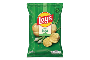 Чипсы картофельные Зеленый лук Lay's м/у 120г