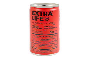 Напиток со стевией Иммунитет + витамины Vitamine сocktail Extra Life ж/б 150мл