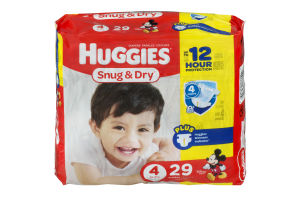 Huggies Snug & Dry Diapers Size 4 - 29 CT