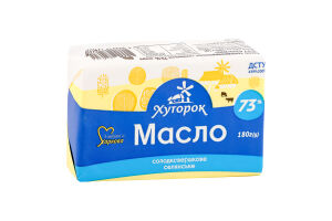 Масло солодковершкове 73% Селянське Хуторок м/у 180г