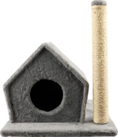Дряпка-будинок д/котів Фані сіра сизаль 50*40*40см Lucky Pet