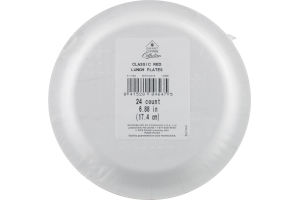 Smart Living Collection Lunch Plates Classic Red - 24 CT
