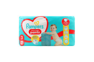 Трусики-подгузники для детей 6-11кг 3 Pants 360 Pampers 62шт