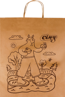 Пакет бумажный с ручками Премія 1шт