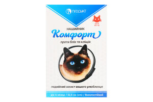 Нашийник проти бліх та кліщів д/котів Комфорт 32,5см Продукт