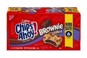 Nabisco Chewy Chips Ahoy! Soft Cookes Brownie Filled King Size - 8 PK