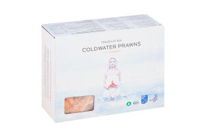 Креветка быстрозамороженная северная неразделанная варенная Coldwater Prawns с/г к/у 2кг
