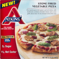 Atkins Stone Fired Vegetable Pizza