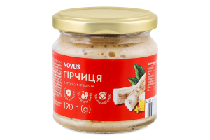 Гірчиця з хроном Пікант Novus с/б 190г
