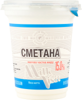 Сметана 15% 340г стакан Milk Visit