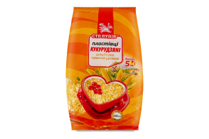 Пластівці кукурудзяні швидкого приготування Сто пудів м/у 400г