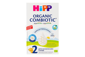 Смесь молочная сухая для детей от 6мес 2 Organic combiotic Hipp к/у 500г