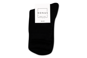 Шкарпетки жіночі чорні класичні р.23-25 3541 Bonus