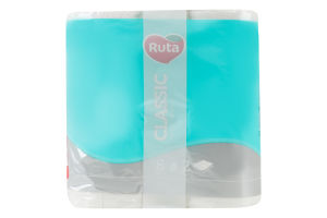 Бумага туалетная 2-х слойная 150 листов Classic Ruta 8шт