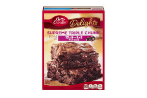 Betty Crocker Delights Brownie Mix Supreme Triple Chunk