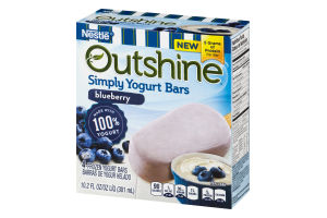 Nestle Outshine Simply Yogurt Bars Blueberry - 4 CT