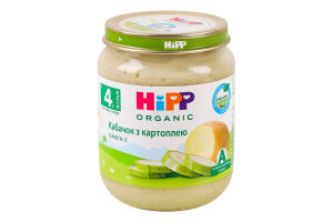 Пюре овочеве для дітей від 4міс Кабачок з картоплею Organic Hipp с/б 125г