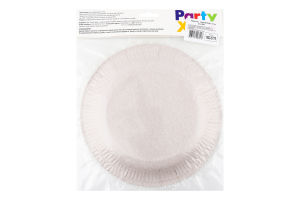 Тарілка паперова Хеппі Бьоздей з свічками 23см 6шт 1502-5775 Паті Хата