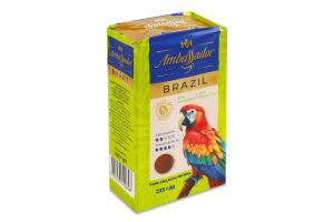 Кофе жареный молотый Brazil Single origins Ambassador м/у 225г