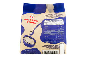 Сир кисломолочний 9% Козацька ферма м/у 350г