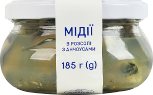 Мидии в рассоле с анчоусами Norven с/б 185г