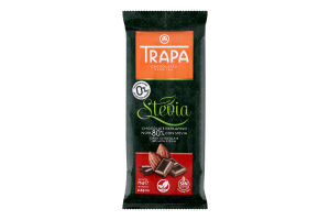 Шоколад 80% чорний без цукру Stevia Trapa м/у 75г