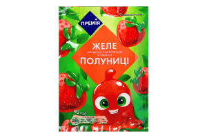Желе быстрого приготовления со вкусом клубники Премія м/у 90г
