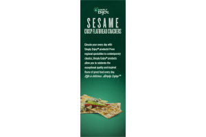 Simply Enjoy Crisp Flatbread Crackers Sesame