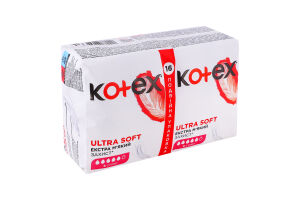 Прокладки гигиенические Супер Ultra Soft Kotex 16шт
