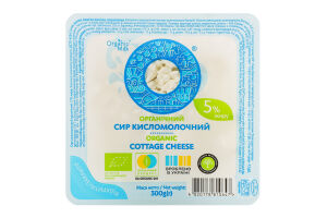 Творог 5% органический Organic Milk п/у 300г