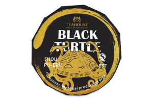 Чай пуер постферментований китайський №818 Black turtle Teahouse м/у 100г
