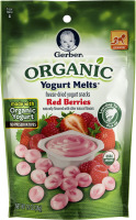Gerber Organic Yogurt Melts Red Berries