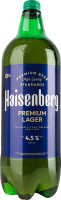 Пиво 1.8л 4.5% светлое фильтрованное пастеризованное Премиум Лагер Haisenberg п/бут