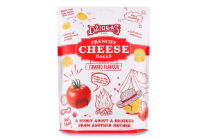 Кульки Dziugas з хрусткого сушен сиру смак томату