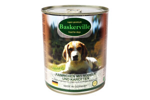 Корм д/собак Baskerville кролик-вермишель-морковь