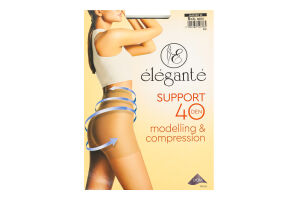 Колготки жіночі Elegante Support Modelling&Сompression 40den 5 nero