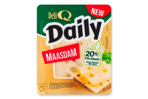 Сир Deli Q DAILY Маасдам 45% кор/мол слайс