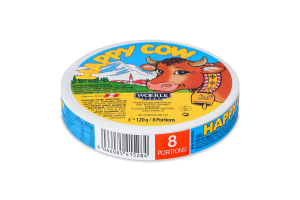 Сыр плавленый 50% порционный Happy Cow к/у 8х15г