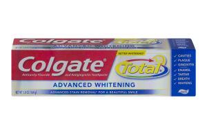 Colgate Total Advanced Whitening Anticavity Fluoride and Antigingivitis Toothpaste