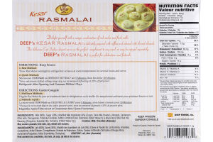 Deep Kesar Rasmalai Indian Sweets - 12 CT