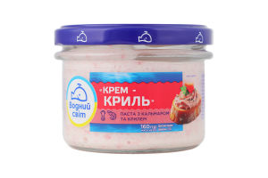 Паста с кальмаром и крилем Крем-криль Водний світ с/б 160г