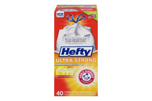 Hefty Ultra Strong 13 Gallon Tall Kitchen Drawstring Bags Citrus Twist - 40 CT