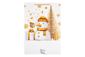 Пакет подарунковий новорічний 31*44*12см KYYW189